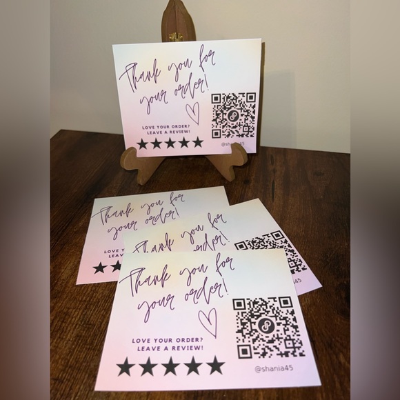 Pastel Thank You Cards, Custom Cards - Picture 2 of 3